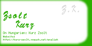 zsolt kurz business card